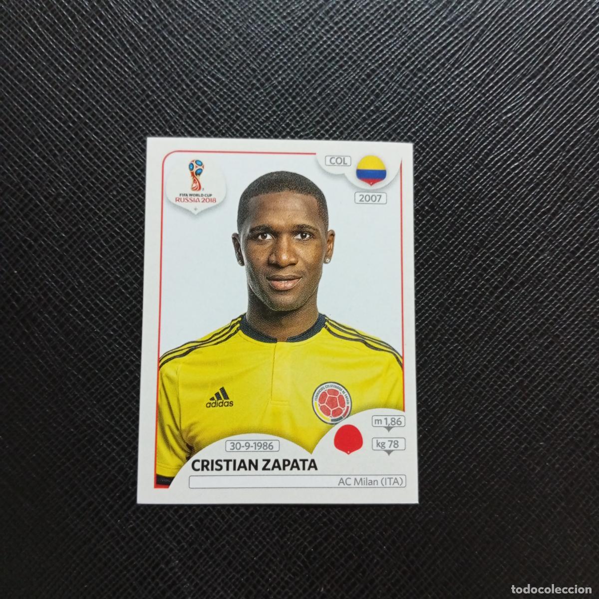 Cromos de f&uacute;tbol: 635 CRISTIAN ZAPATA COLOMBIA PANINI MUNDIAL RUSIA 2018 CROMO FUTBOL 18 - SIN PEGAR - CJ2