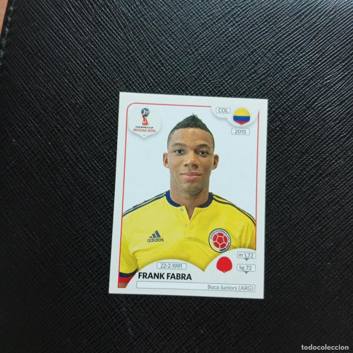 Cromos de f&uacute;tbol: 637 FRANK FABRA COLOMBIA PANINI MUNDIAL RUSIA 2018 CROMO FUTBOL 18 - SIN PEGAR - CJ2