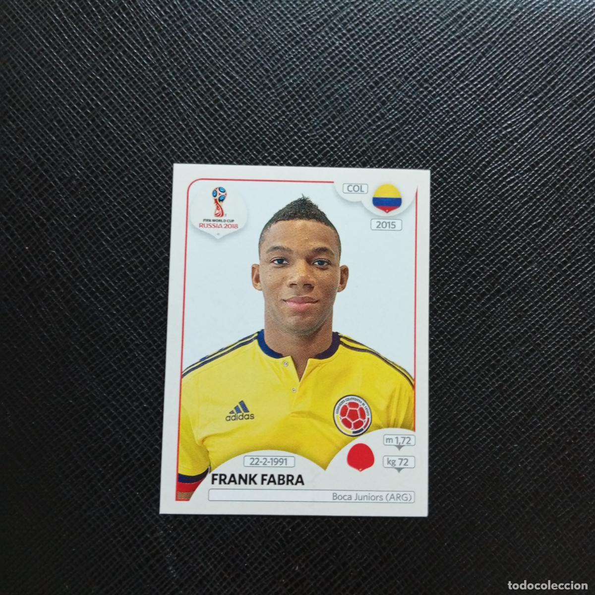 Cromos de f&uacute;tbol: 637 FRANK FABRA COLOMBIA PANINI MUNDIAL RUSIA 2018 CROMO FUTBOL 18 - SIN PEGAR - CJ2