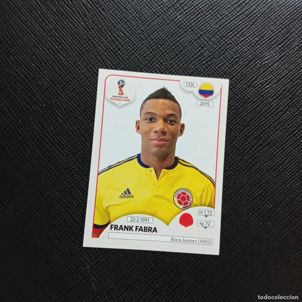 Cromos de f&uacute;tbol: 637 FRANK FABRA COLOMBIA PANINI MUNDIAL RUSIA 2018 CROMO FUTBOL 18 - SIN PEGAR - CJ2 .