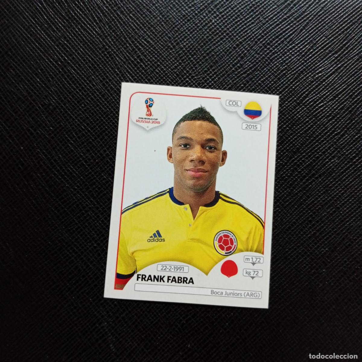 Cromos de f&uacute;tbol: 637 FRANK FABRA COLOMBIA PANINI MUNDIAL RUSIA 2018 CROMO FUTBOL 18 - SIN PEGAR - CJ2 .