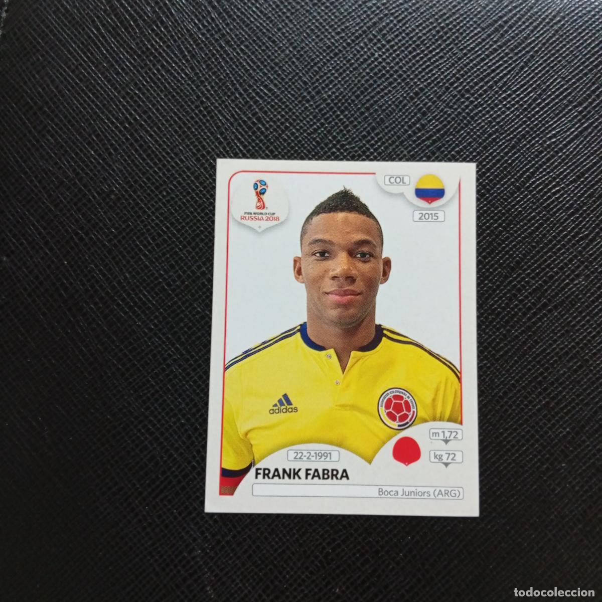 Cromos de f&uacute;tbol: 637 FRANK FABRA COLOMBIA PANINI MUNDIAL RUSIA 2018 CROMO FUTBOL 18 - SIN PEGAR - CJ2 ..