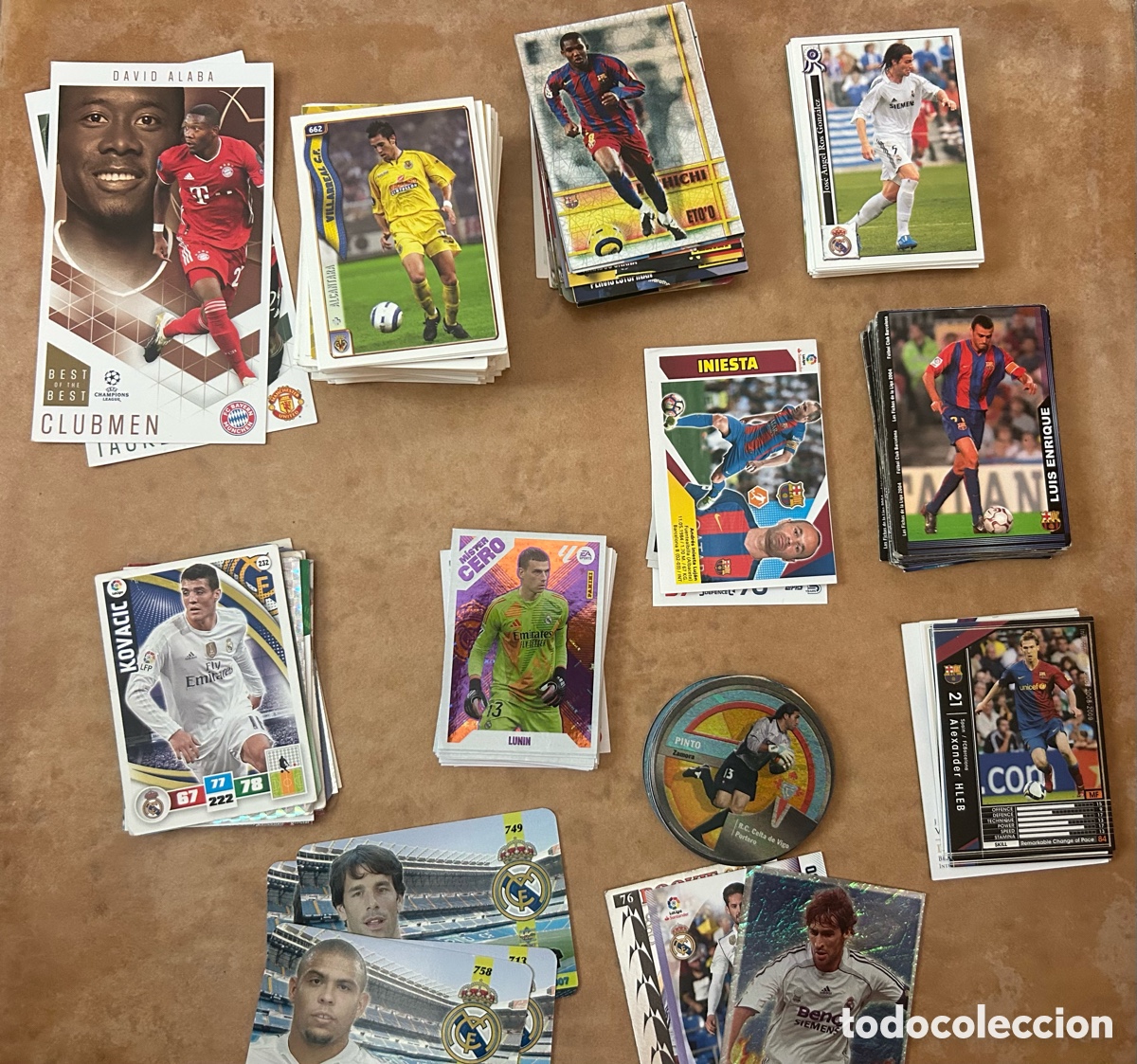 Cromos de f&uacute;tbol: Lote 200 cromos de diferentes colecciones Liga este Mundicromo