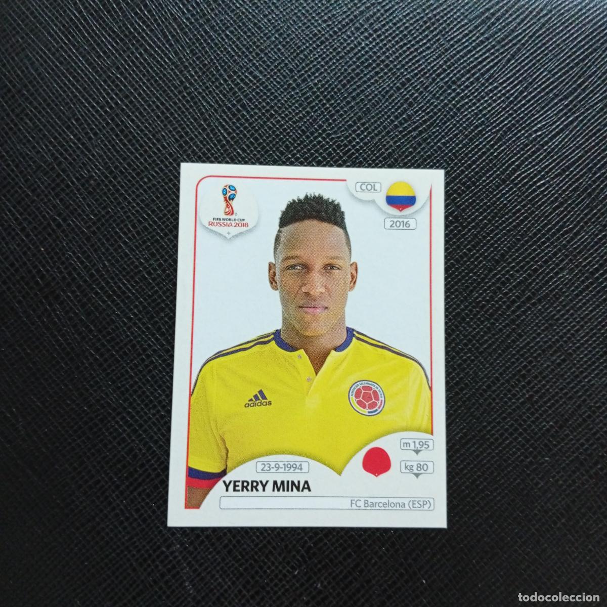 Cromos de f&uacute;tbol: 639 YERRY MINA COLOMBIA PANINI MUNDIAL RUSIA 2018 CROMO FUTBOL 18 - SIN PEGAR - CJ2