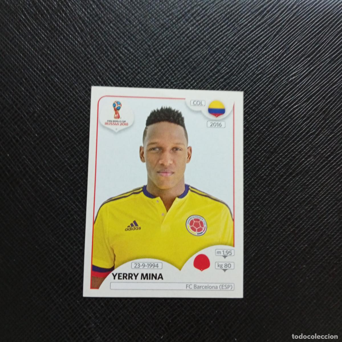 Cromos de f&uacute;tbol: 639 YERRY MINA COLOMBIA PANINI MUNDIAL RUSIA 2018 CROMO FUTBOL 18 - SIN PEGAR - CJ2