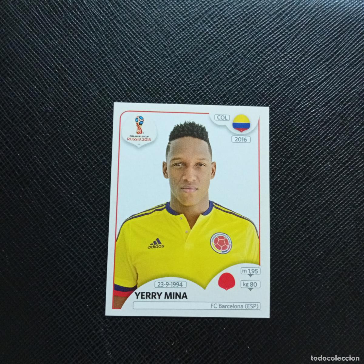 Cromos de f&uacute;tbol: 639 YERRY MINA COLOMBIA PANINI MUNDIAL RUSIA 2018 CROMO FUTBOL 18 - SIN PEGAR - CJ2 .