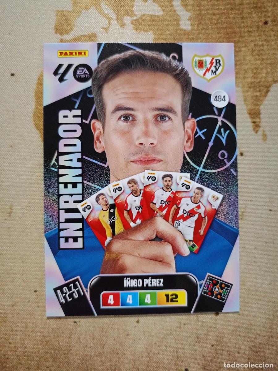 Cromos de f&uacute;tbol: Entrenador 494 &Iacute;&Ntilde;IGO P&Eacute;REZ Adrenalyn 2025-26