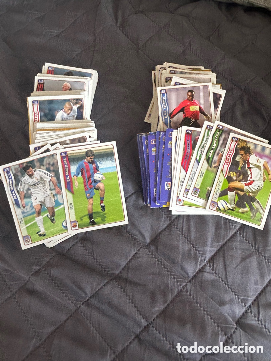 Figurine di Calcio: Lote 270 fichas diferentes Mundicromo 2004 2005 04 05