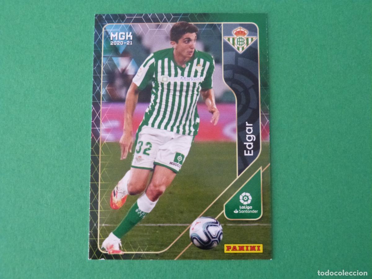 Figurine di Calcio: TRADING CARD FUTBOL EDGAR REAL BETIS BALOMPIE N&ordm; 82 LIGA MEGACRACKS 2020-2021/20-21 PANINI