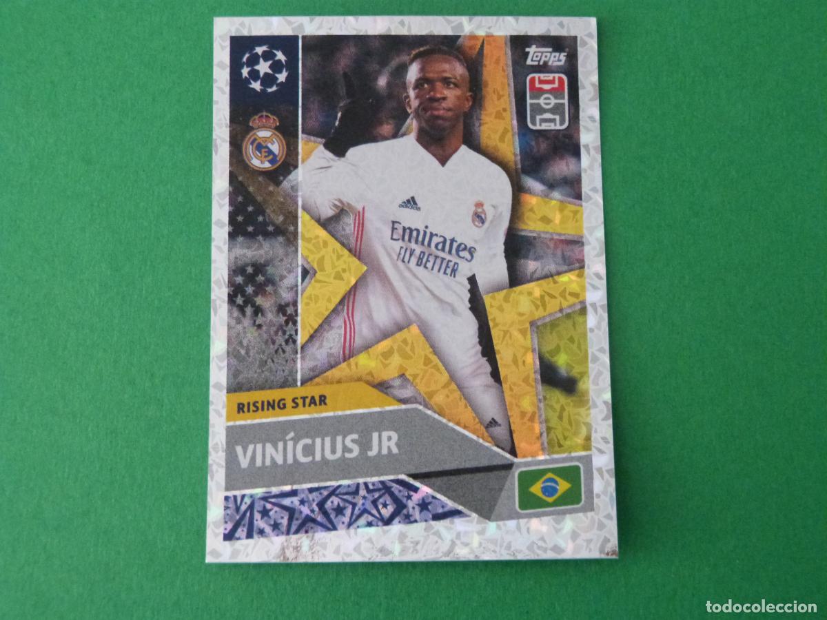 Cromos de Futebol: CROMO FUTBOL VINICIUS JR REAL MADRID C.F. SIN PEGAR N&ordm; 2 CHAMPIONS LEAGUE 2020-2021/20-21 TOPPS
