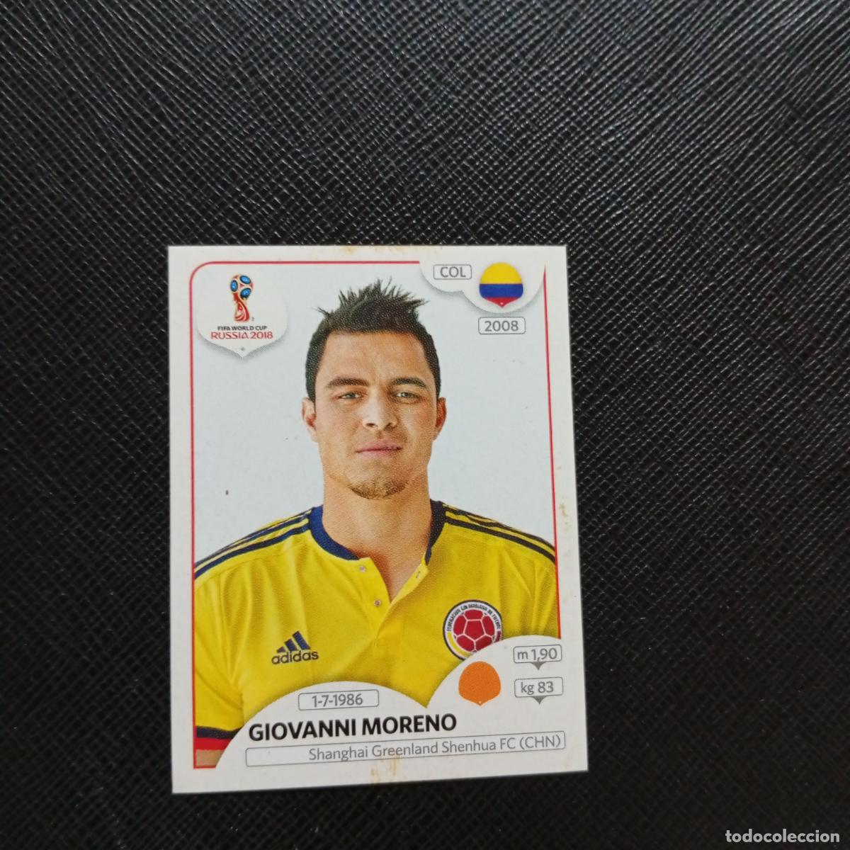 Cartes &agrave; collectionner de Football: 644 MORENO COLOMBIA PANINI MUNDIAL RUSIA 2018 CROMO FUTBOL 18 - SIN PEGAR - CJ2