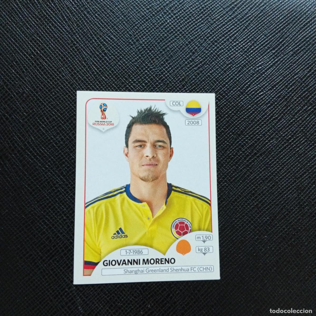 Cartes &agrave; collectionner de Football: 644 MORENO COLOMBIA PANINI MUNDIAL RUSIA 2018 CROMO FUTBOL 18 - SIN PEGAR - CJ2 .
