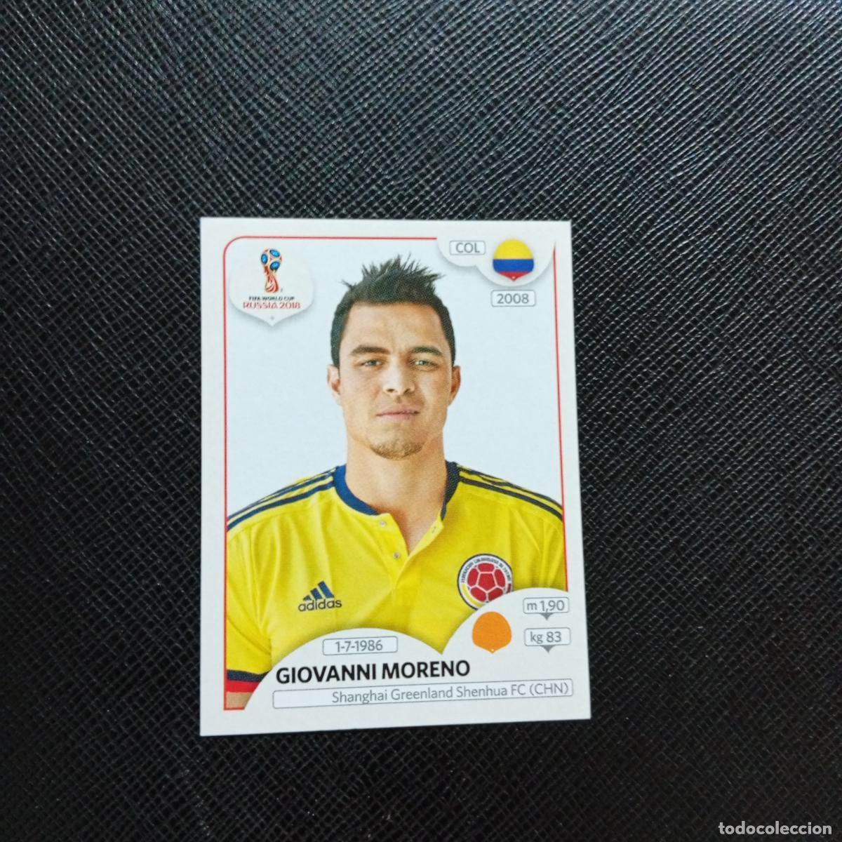 Cartes &agrave; collectionner de Football: 644 MORENO COLOMBIA PANINI MUNDIAL RUSIA 2018 CROMO FUTBOL 18 - SIN PEGAR - CJ2 .