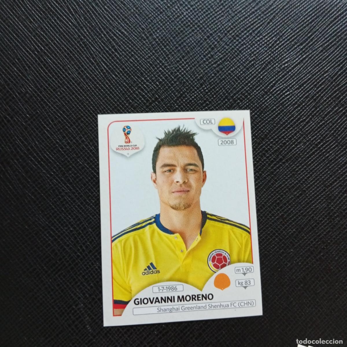 Cartes &agrave; collectionner de Football: 644 MORENO COLOMBIA PANINI MUNDIAL RUSIA 2018 CROMO FUTBOL 18 - SIN PEGAR - CJ2 ..