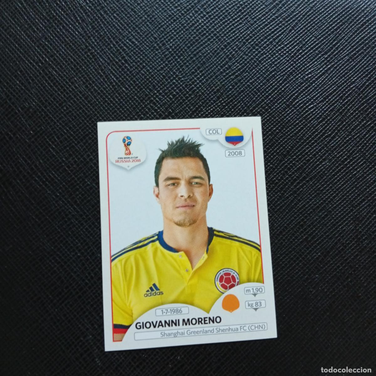 Cartes &agrave; collectionner de Football: 644 MORENO COLOMBIA PANINI MUNDIAL RUSIA 2018 CROMO FUTBOL 18 - SIN PEGAR - CJ2 .....