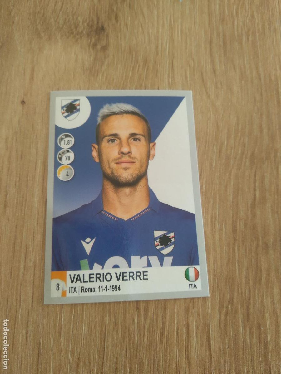 Cartes &agrave; collectionner de Football: 440 VALERIO VERRE SAMPDORIA CROMO FUTBOL PANINI LIGA ITALIA 20-21 CALCIATORI 2020-2021