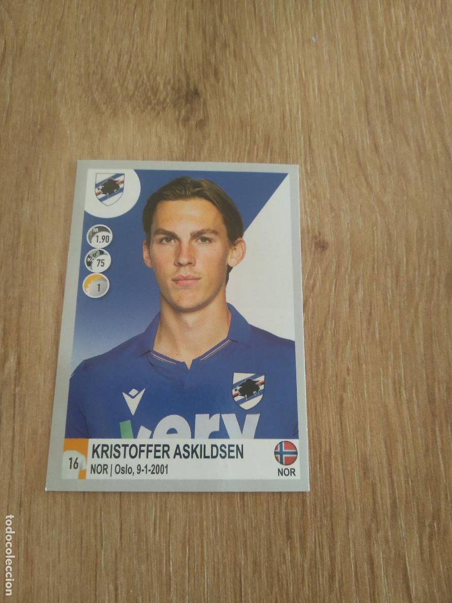 Cromos de f&uacute;tbol: 443 KRISTOFFER ASKILDSEN SAMPDORIA CROMO FUTBOL PANINI LIGA ITALIA 20-21 CALCIATORI 2020-2021