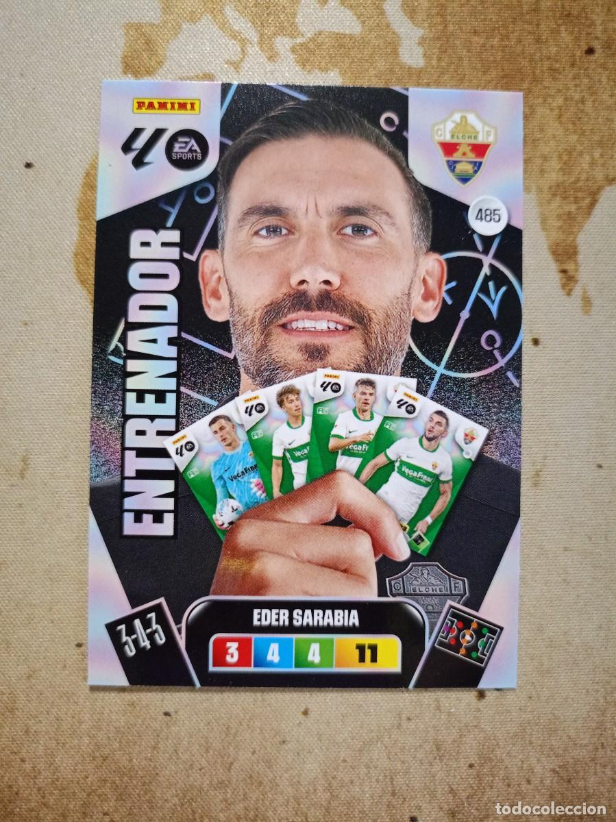 Cromos de f&uacute;tbol: Entrenador 485 &Eacute;DER SARABIA Adrenalyn 2025-26