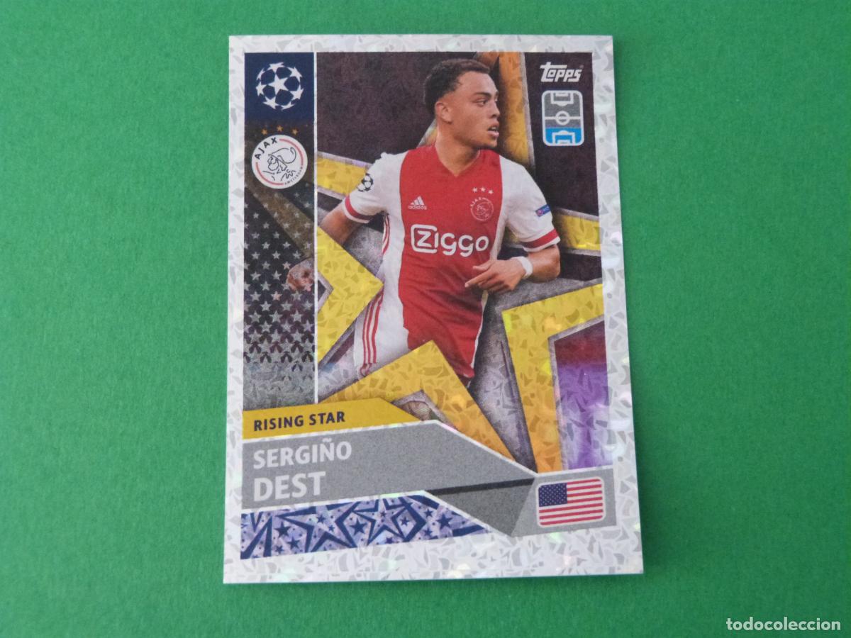 Cromos de f&uacute;tbol: CROMO FUTBOL SERGI&Ntilde;O DEST AJAX AMSTERDAM SIN PEGAR N&ordm; 13 CHAMPIONS LEAGUE 2020-2021/20-21 TOPPS