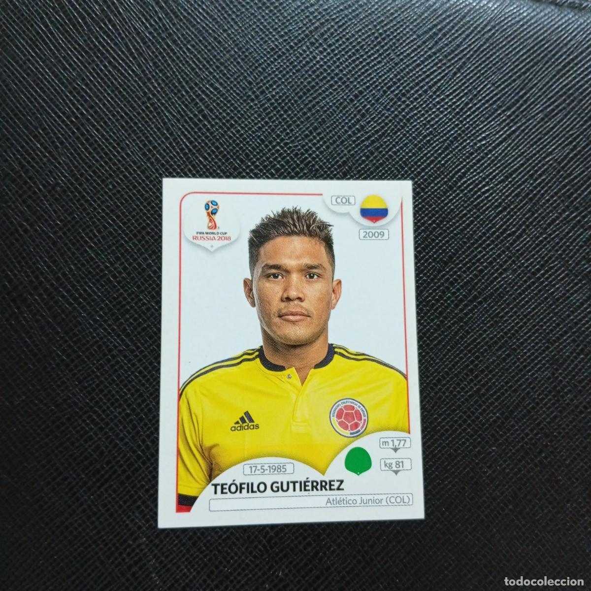 Cromos de f&uacute;tbol: 647 GUITIERREZ COLOMBIA PANINI MUNDIAL RUSIA 2018 CROMO FUTBOL 18 - SIN PEGAR - CJ2