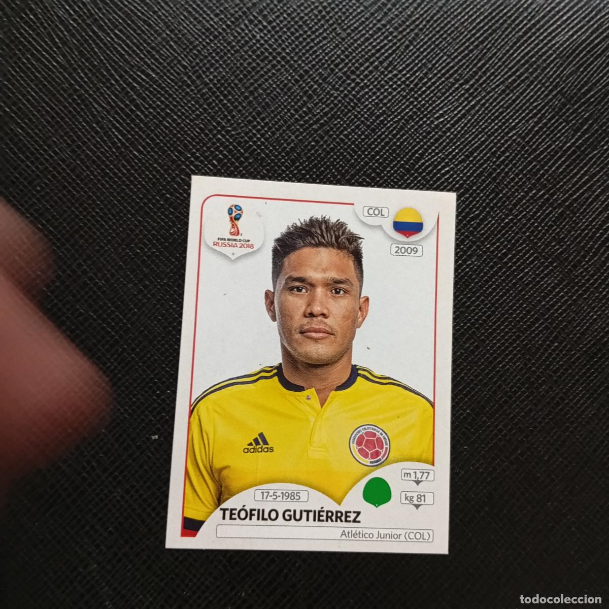 Cromos de f&uacute;tbol: 647 GUITIERREZ COLOMBIA PANINI MUNDIAL RUSIA 2018 CROMO FUTBOL 18 - SIN PEGAR - CJ2 .