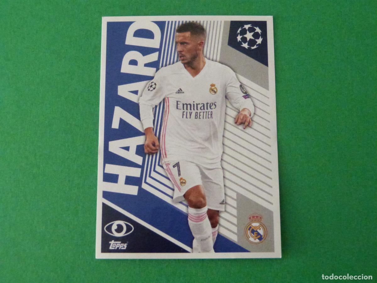Cromos de f&uacute;tbol: CROMO FUTBOL HAZARD REAL MADRID C.F. SIN PEGAR N&ordm; 2 CHAMPIONS LEAGUE 2020-2021/20-21 TOPPS