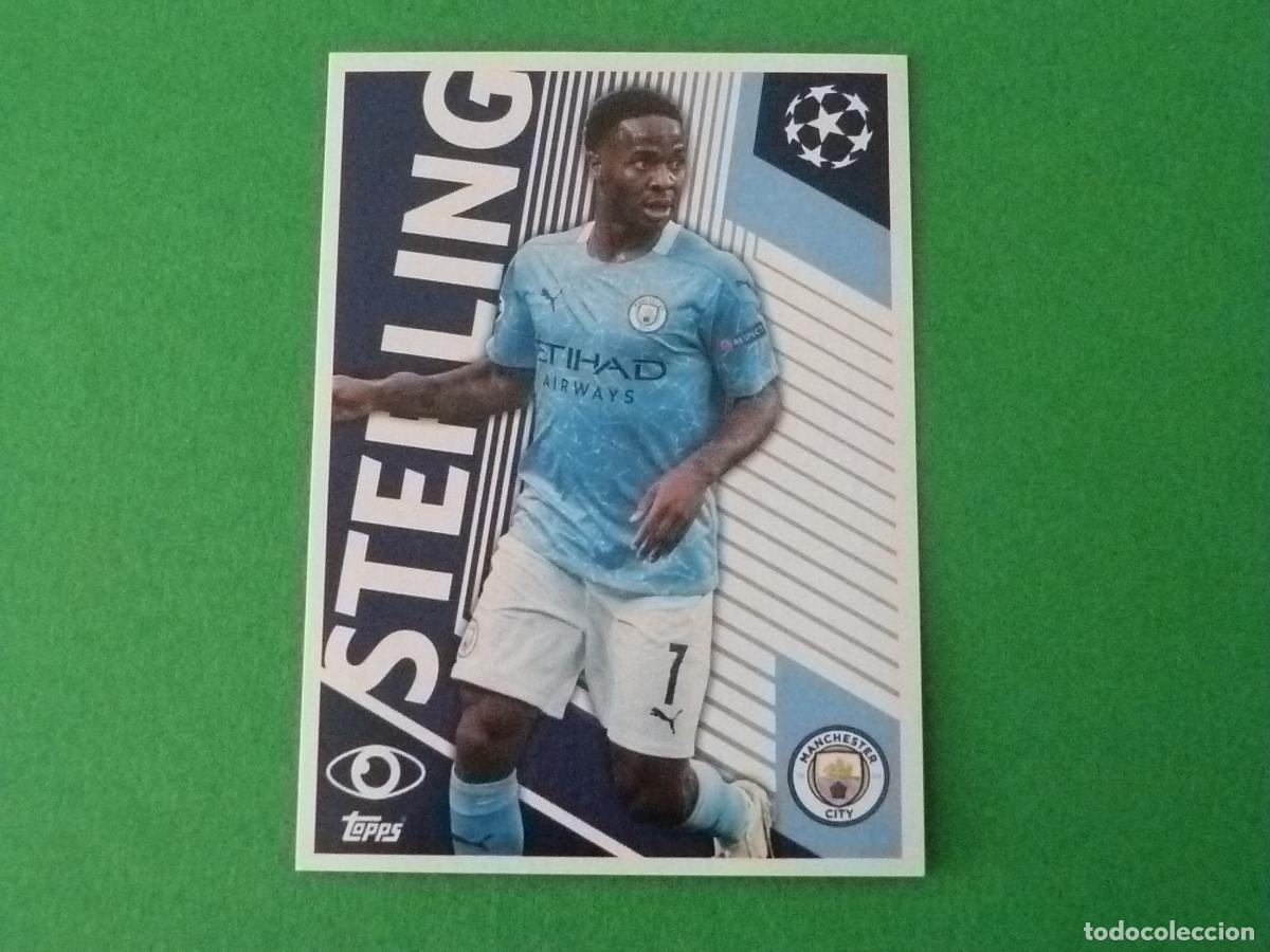 Cromos de f&uacute;tbol: CROMO FUTBOL STERLING MANCHESTER CITY SIN PEGAR N&ordm; 2 CHAMPIONS LEAGUE 2020-2021/20-21 TOPPS