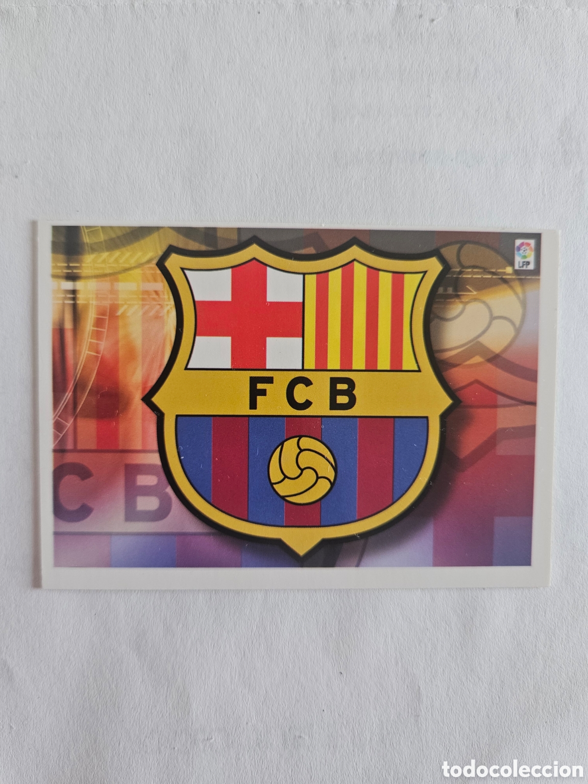 Cromos de f&uacute;tbol: 19 ESCUDO CHECK LIST INICIAL CON MESSI F.C. BARCELONA EDICIONES ESTADIO MUNDICROMO 2007 2008 07 08