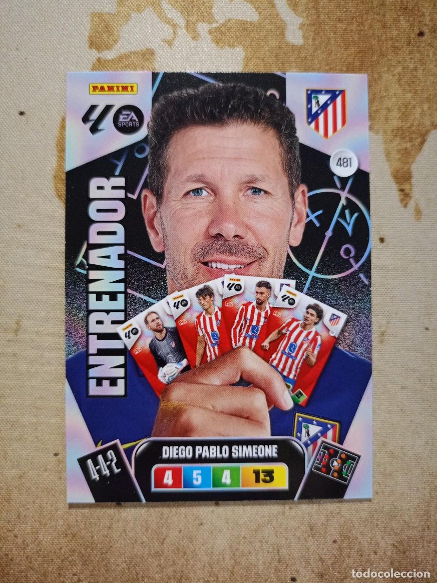 Cromos de f&uacute;tbol: Entrenador 481 DIEGO PABLO SIMEONE Adrenalyn 2025-26
