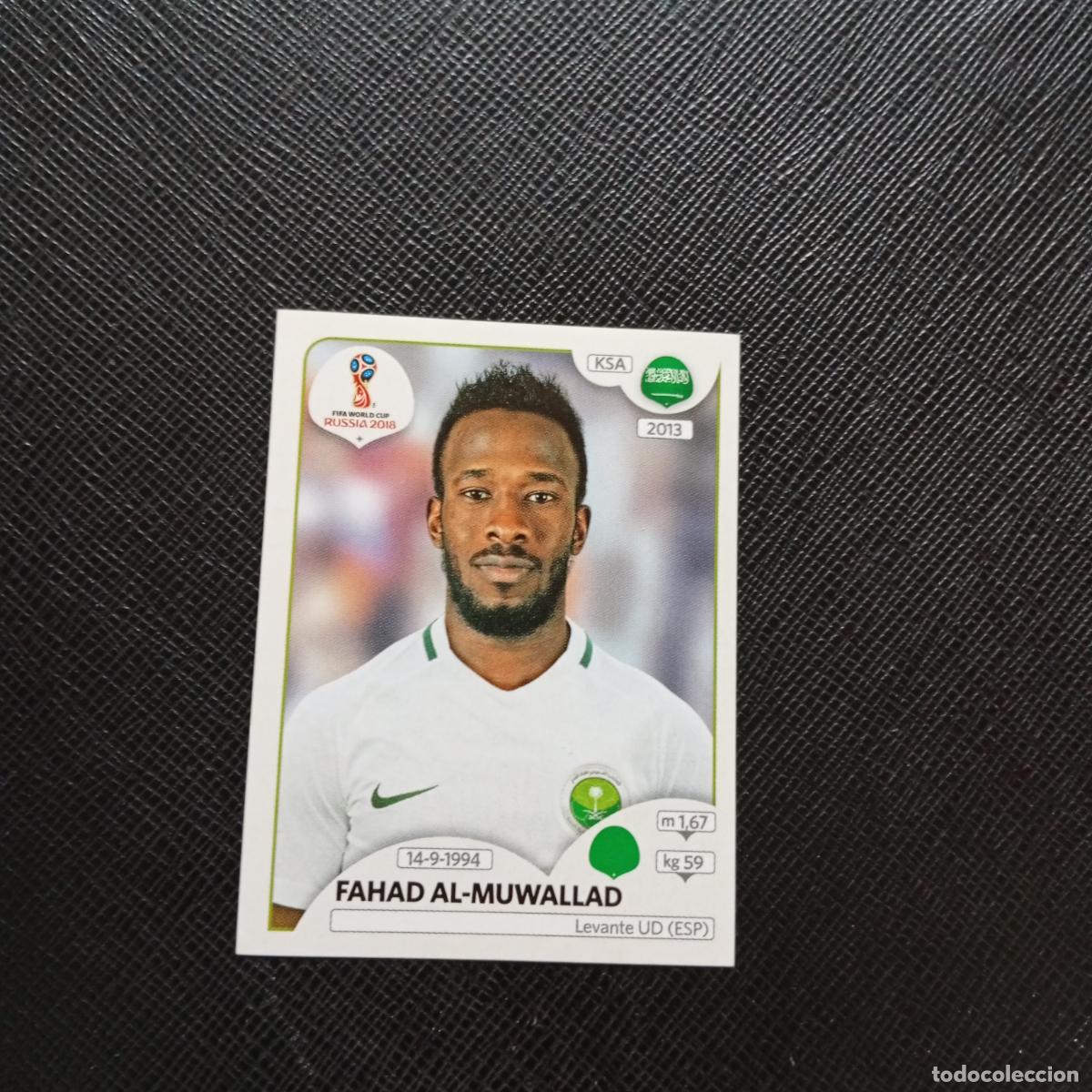 Cromos de f&uacute;tbol: 71 FAHAD AL MUWALLAD ARABIA SAUDI PANINI MUNDIAL RUSIA 2018 CROMO FUTBOL 18 - SIN PEGAR - CJ2 .