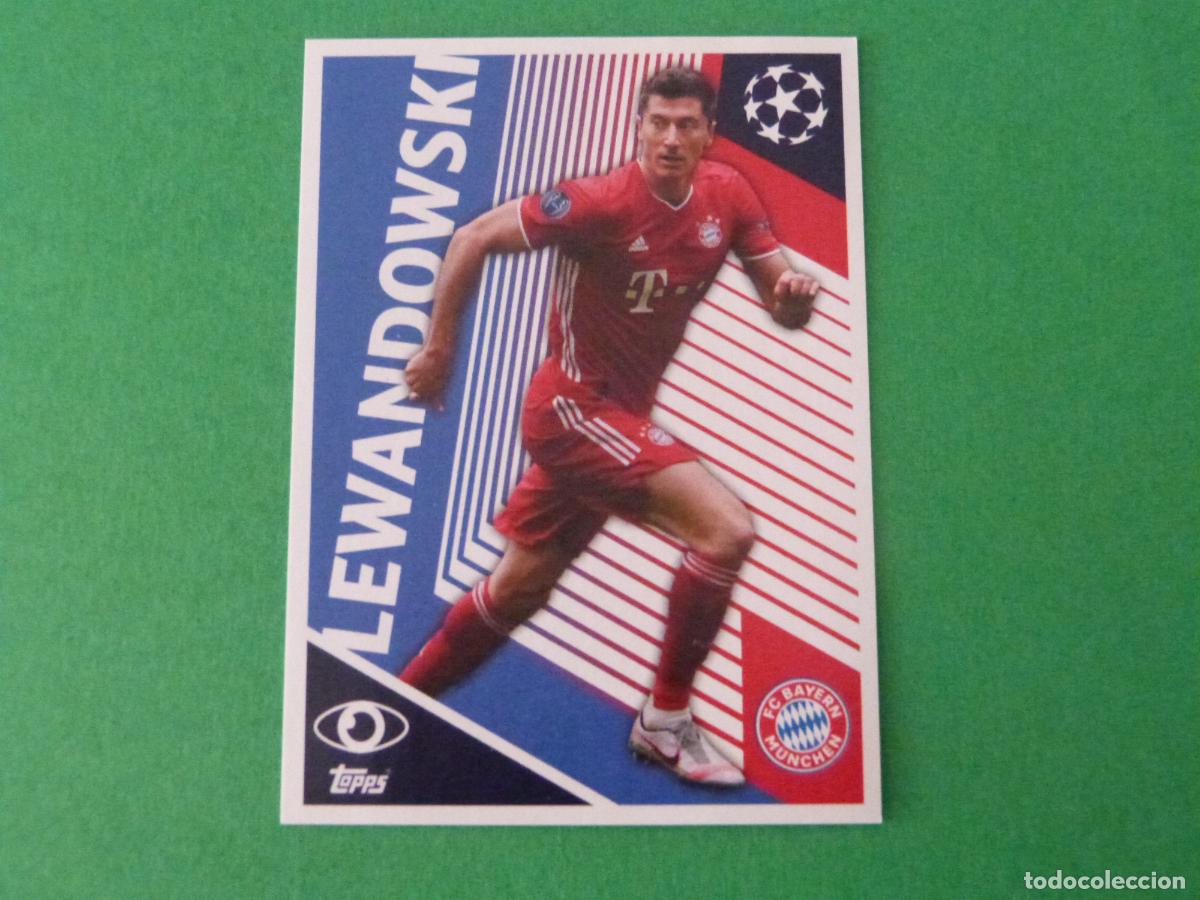 Cromos de f&uacute;tbol: CROMO FUTBOL LEWANDOWSKI BAYERN DE MUNICH SIN PEGAR N&ordm; 2 CHAMPIONS LEAGUE 2020-2021/20-21 TOPPS