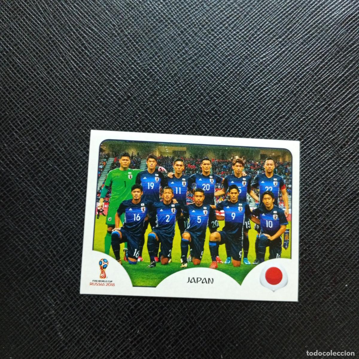 Football Stickers: 653 ALINEACION JAPON PANINI MUNDIAL RUSIA 2018 CROMO FUTBOL 18 - SIN PEGAR - CJ2
