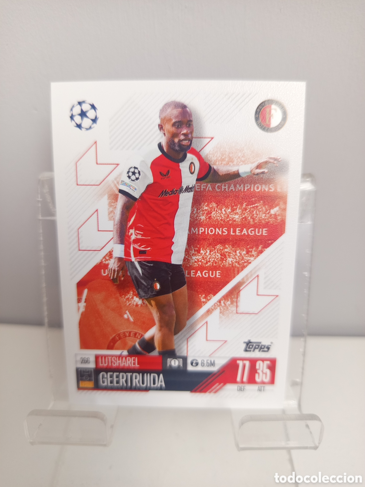 Cromos de f&uacute;tbol: ❇️ CROMO ⚽ GEERTRUIDA FEYENOORD ROTTERDAM 266 2024 2025 24 25 MATCH ATTAX CHAMPIONS LEAGUE TOPPS ❇️