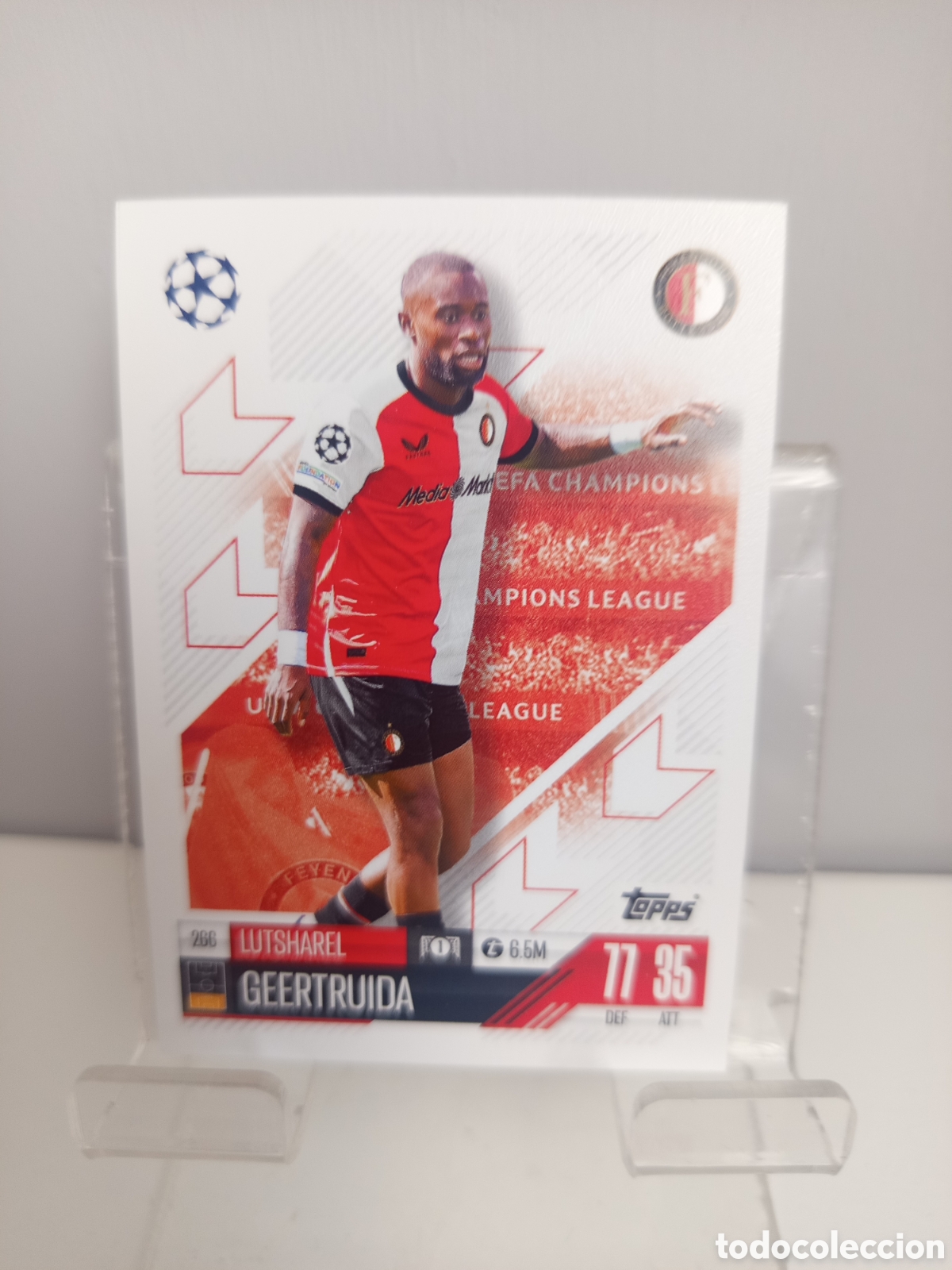Cromos de f&uacute;tbol: ❇️ CROMO ⚽ GEERTRUIDA FEYENOORD ROTTERDAM 266 2024 2025 24 25 MATCH ATTAX CHAMPIONS LEAGUE TOPPS ❇️