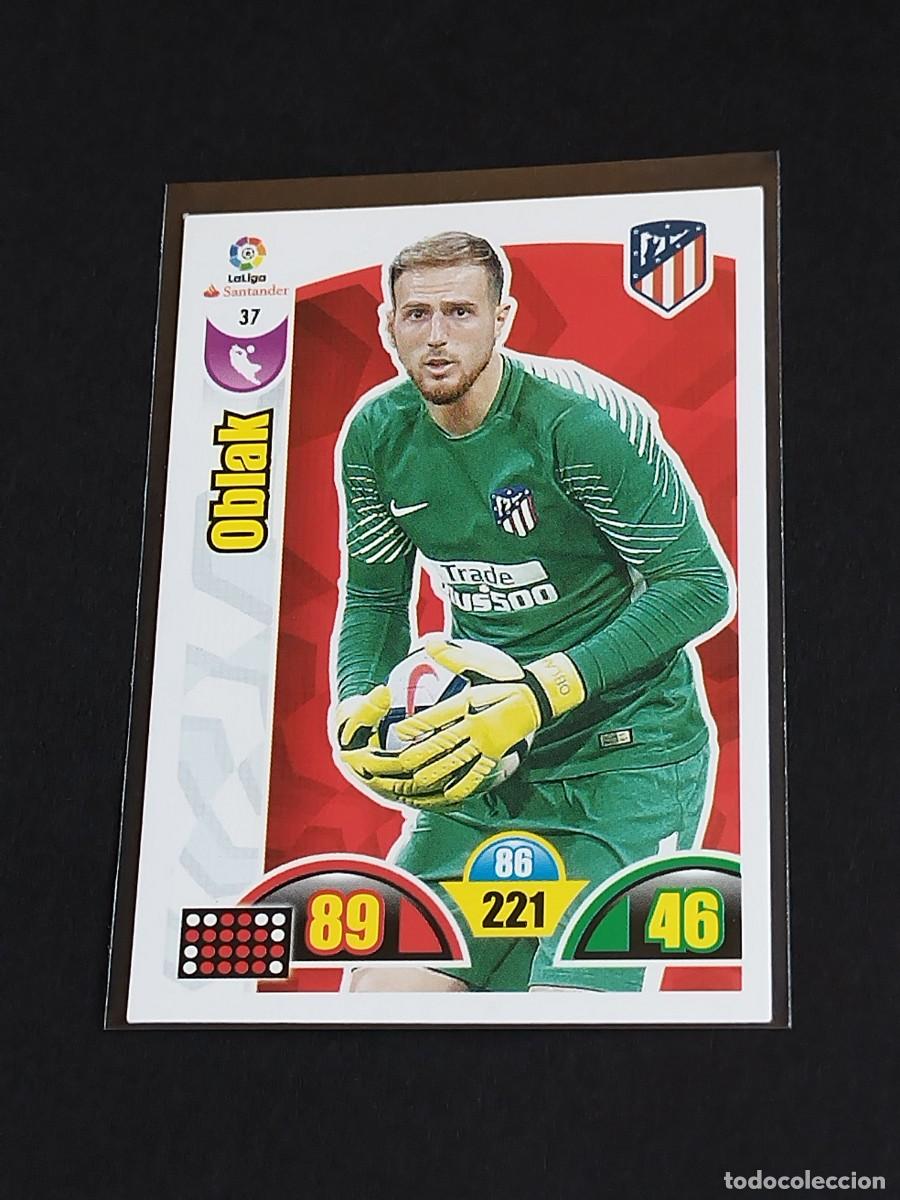 Cromos de f&uacute;tbol: OBLAK #37 ATL&Eacute;TICO MADRID - ADRENALYN XL LA LIGA SANTANDER 2017 2018 - PANINI 17 18 CROMO FUTBOL