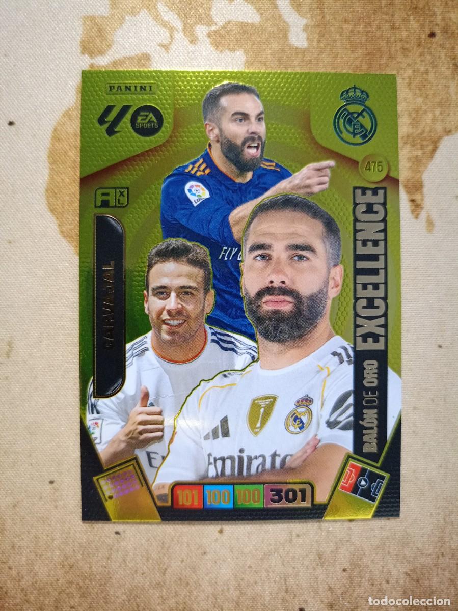 Cromos de f&uacute;tbol: Bal&oacute;n de Oro EXCELLENCE 475 CARVAJAL Adrenalyn 2025-26