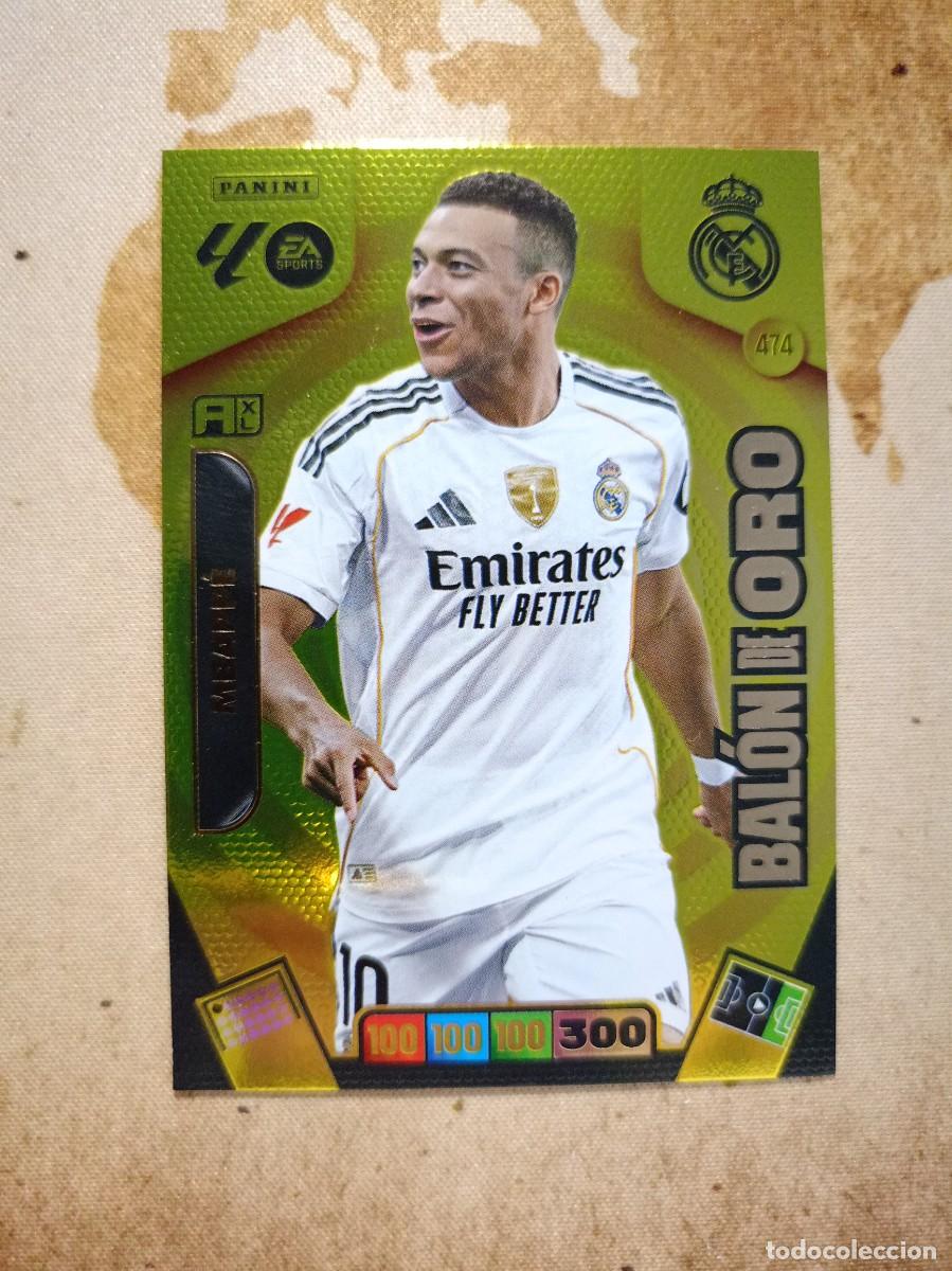 Cromos de f&uacute;tbol: Bal&oacute;n de Oro 474 MBAPP&Eacute; Adrenalyn 2025-26
