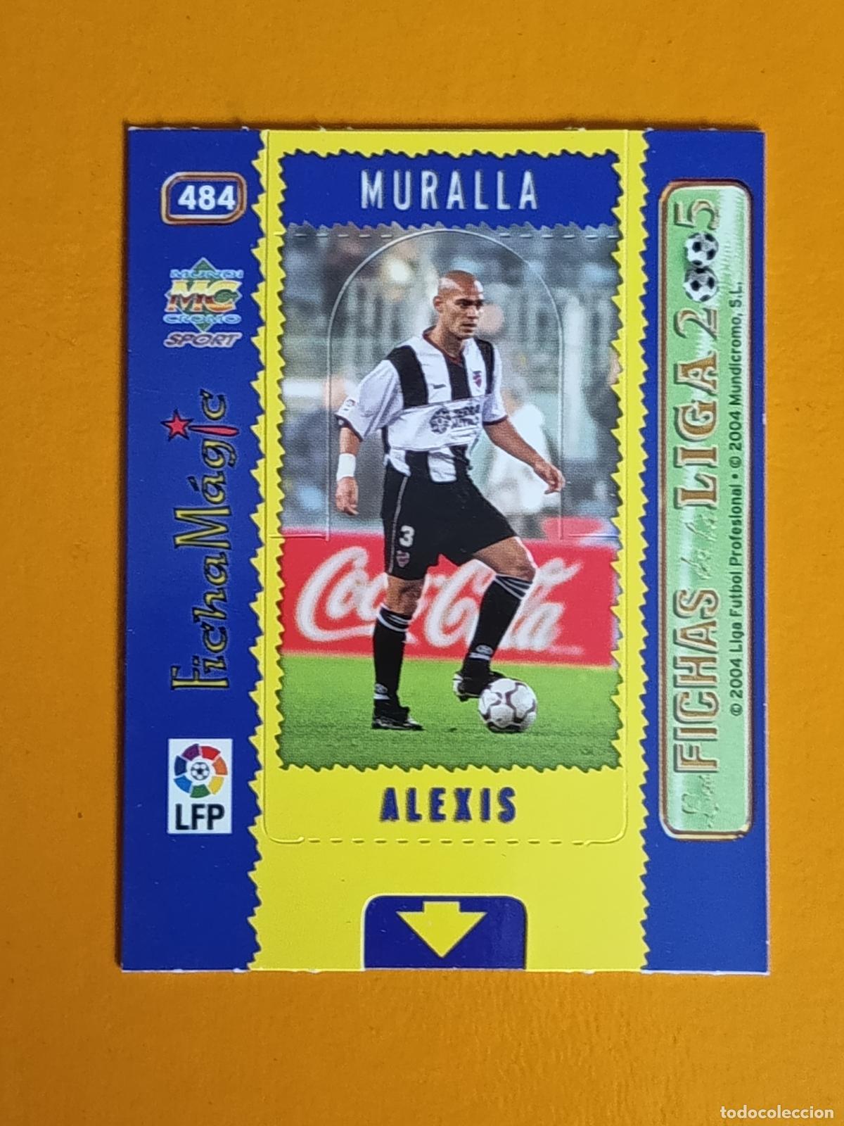 Fu&szlig;ball-Sticker: 484 ALEXIS. FICHA MAGIC. LEVANTE U.D. LAS FICHAS DE LA LIGA 2005. MUNDICROMO