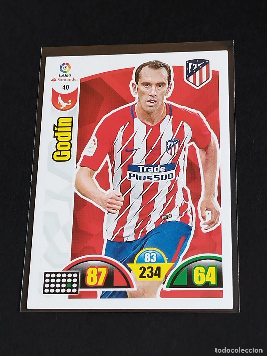 Fu&szlig;ball-Sticker: GOD&Iacute;N #40 ATL&Eacute;TICO MADRID - ADRENALYN XL LA LIGA SANTANDER 2017 2018 - PANINI 17 18 CROMO FUTBOL