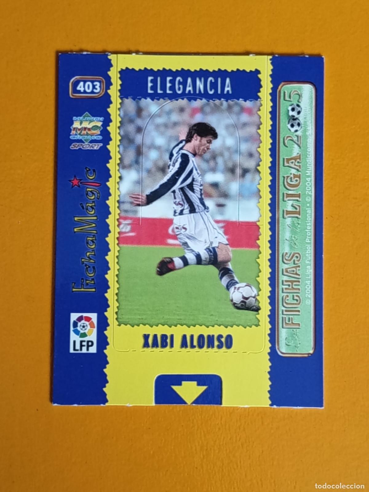 Cromos de f&uacute;tbol: 403 XABI ALONSO. FICHA MAGIC. REAL SOCIEDAD. LAS FICHAS DE LA LIGA 2005. MUNDICROMO