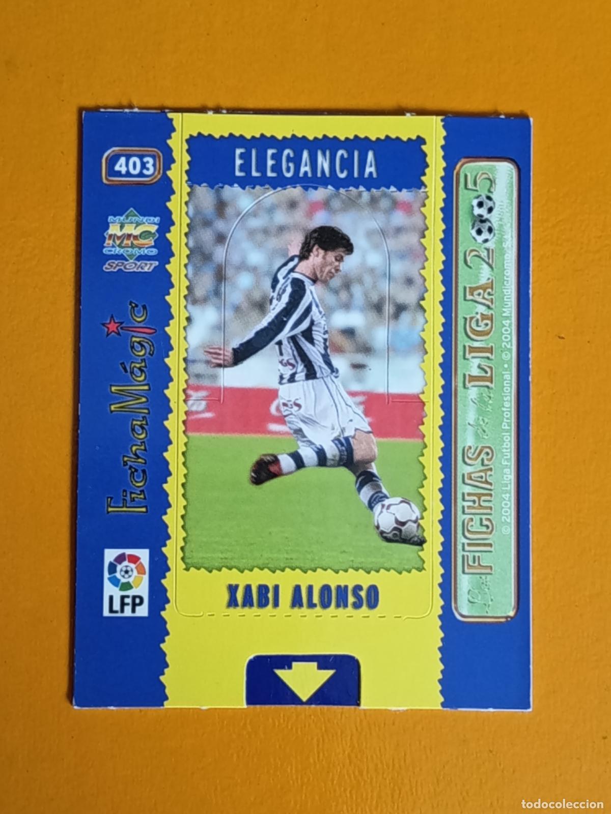 Figurine di Calcio: 403 XABI ALONSO. FICHA MAGIC. REAL SOCIEDAD. LAS FICHAS DE LA LIGA 2005. MUNDICROMO