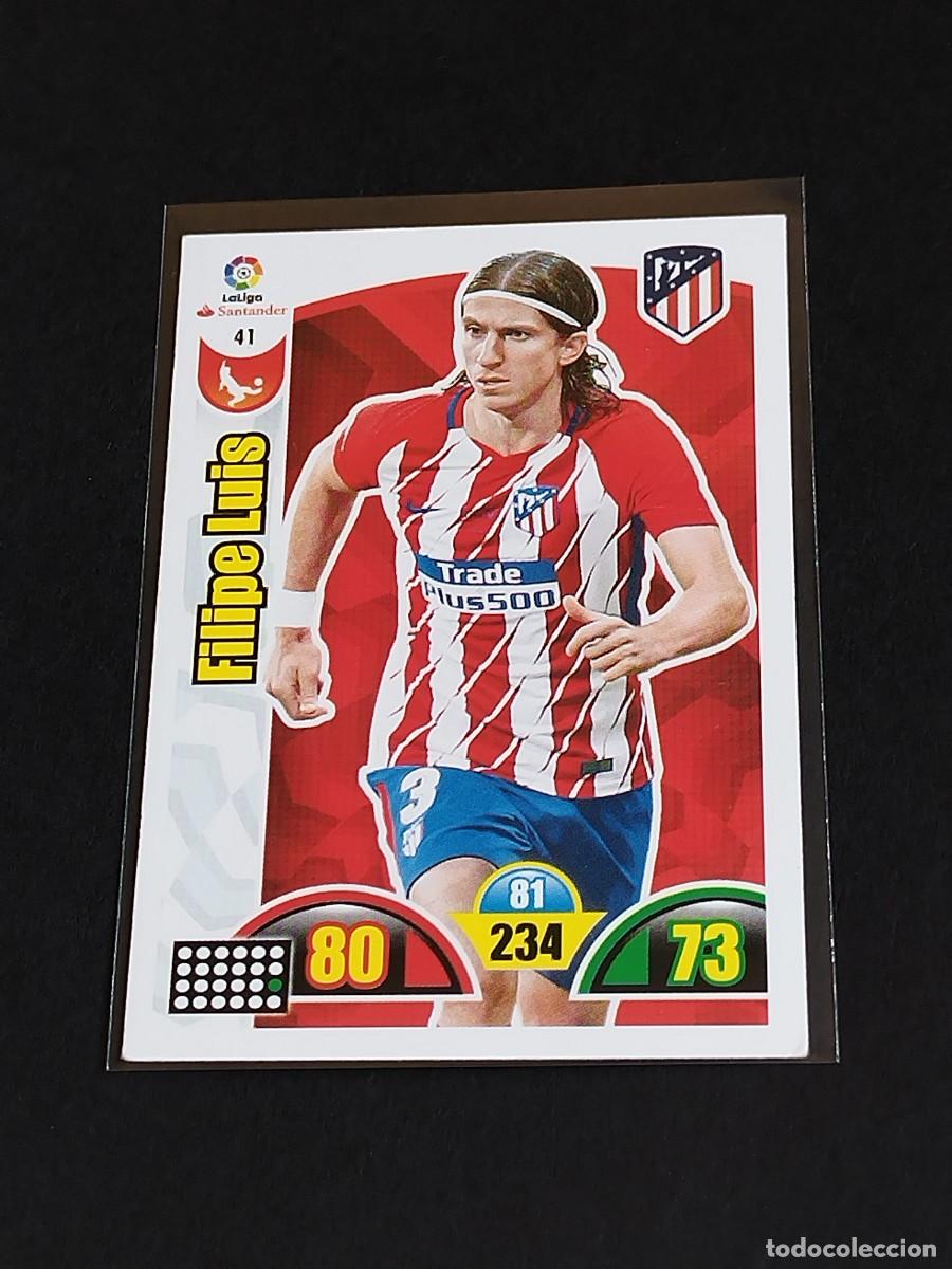 Cromos de f&uacute;tbol: FILIPE LUIS #41 ATL&Eacute;TICO MADRID - ADRENALYN XL LA LIGA SANTANDER 2017 2018 PANINI 17 18 CROMO FUTBOL