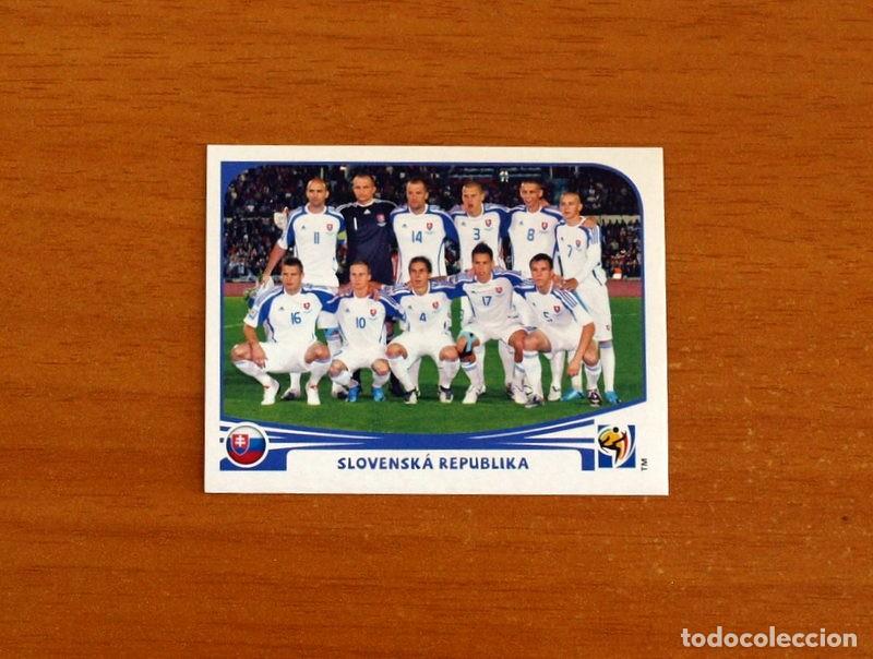 Cromos de f&uacute;tbol: Eslovaquia -N&ordm; 467 Alineaci&oacute;n-Equipo -Mundial South Africa 2010 FIFA World Cup-Panini -Nunca Pegado