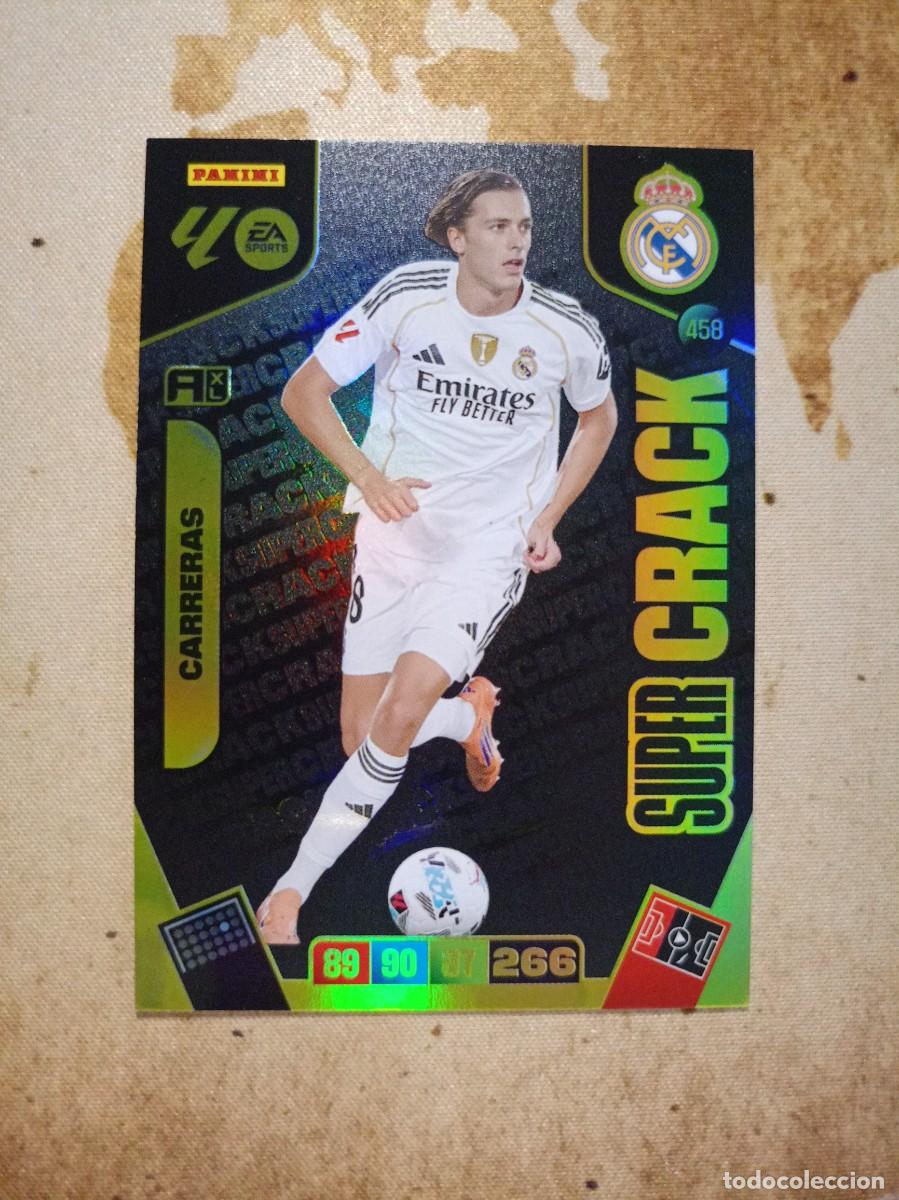 Cromos de f&uacute;tbol: S&uacute;per Crack 458 CARRERAS Adrenalyn 2025-26