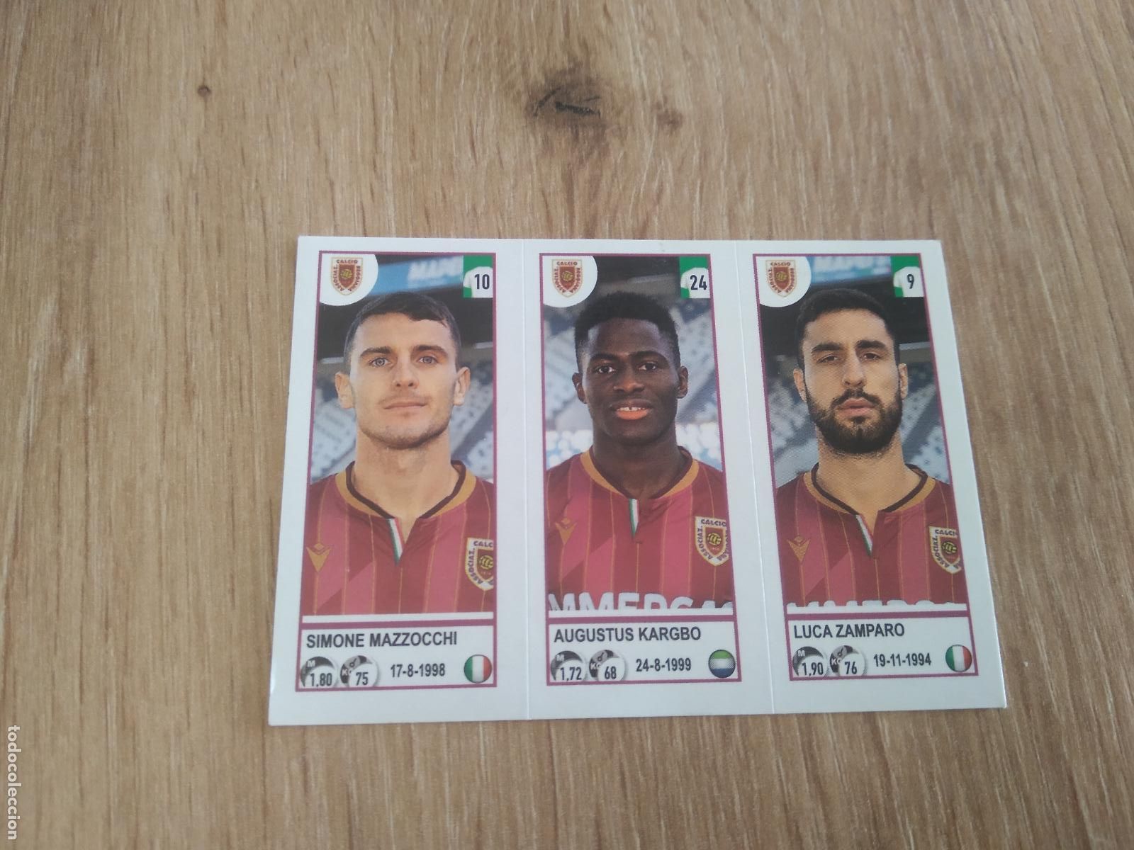 Cromos de f&uacute;tbol: 693 MAZZOCCHI KARGBO ZAMPARO REGGIANA CROMO FUTBOL PANINI LIGA ITALIA 20-21 CALCIATORI 2020-2021
