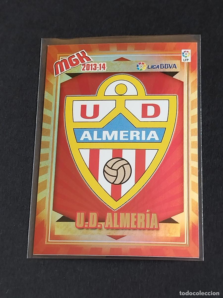 Cromos de f&uacute;tbol: ESCUDO LOGO UD ALMER&Iacute;A #1 - PANINI MEGACRACKS LA LIGA 2013 2014 - MGK 13 14 CROMO FUTBOL