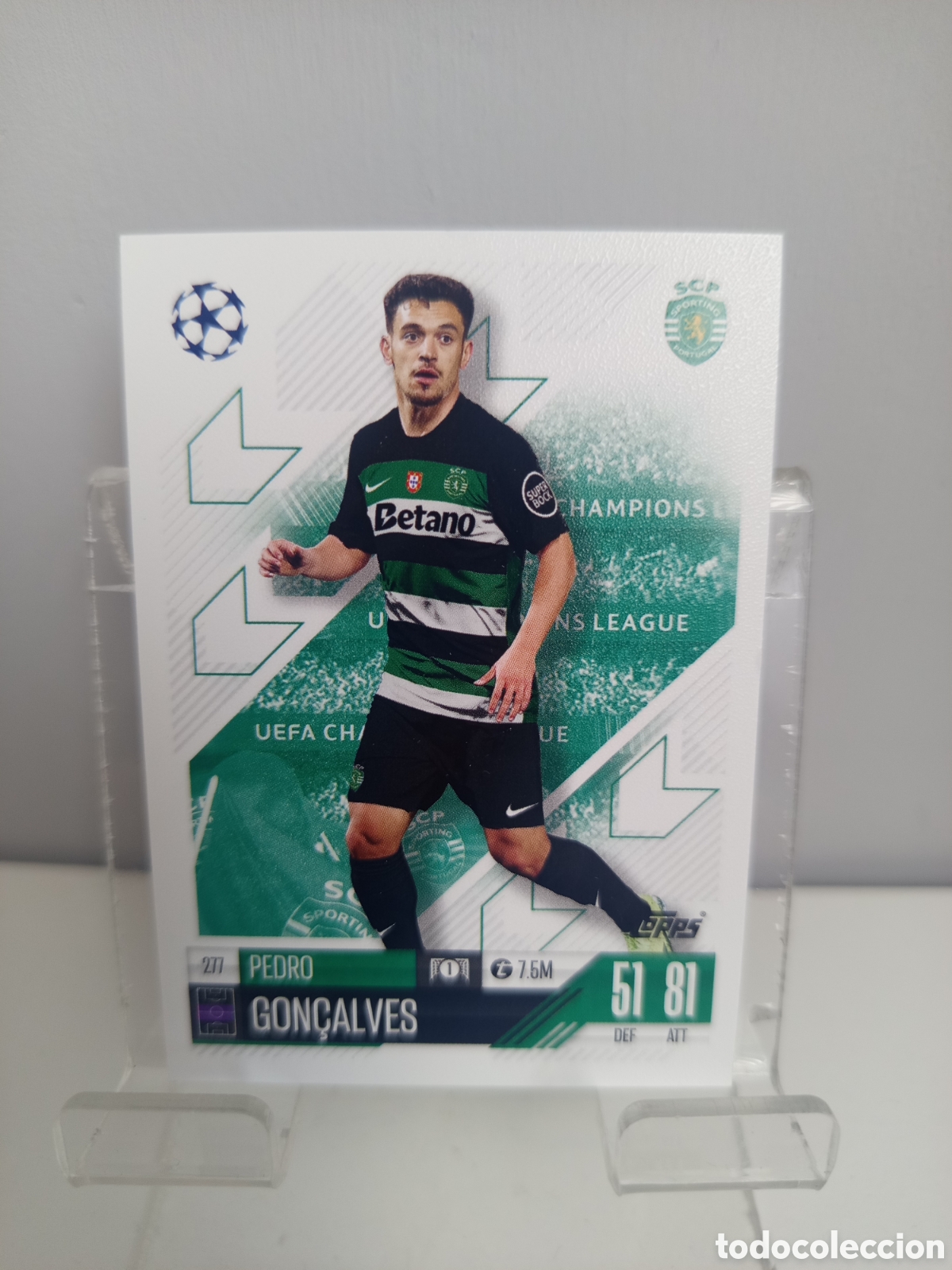 Fu&szlig;ball-Sticker: ❇️ CROMO ⚽ GON&Ccedil;ALVES SPORTING DE LISBOA 277 2024 2025 24 25 MATCH ATTAX CHAMPIONS LEAGUE TOPPS ❇️