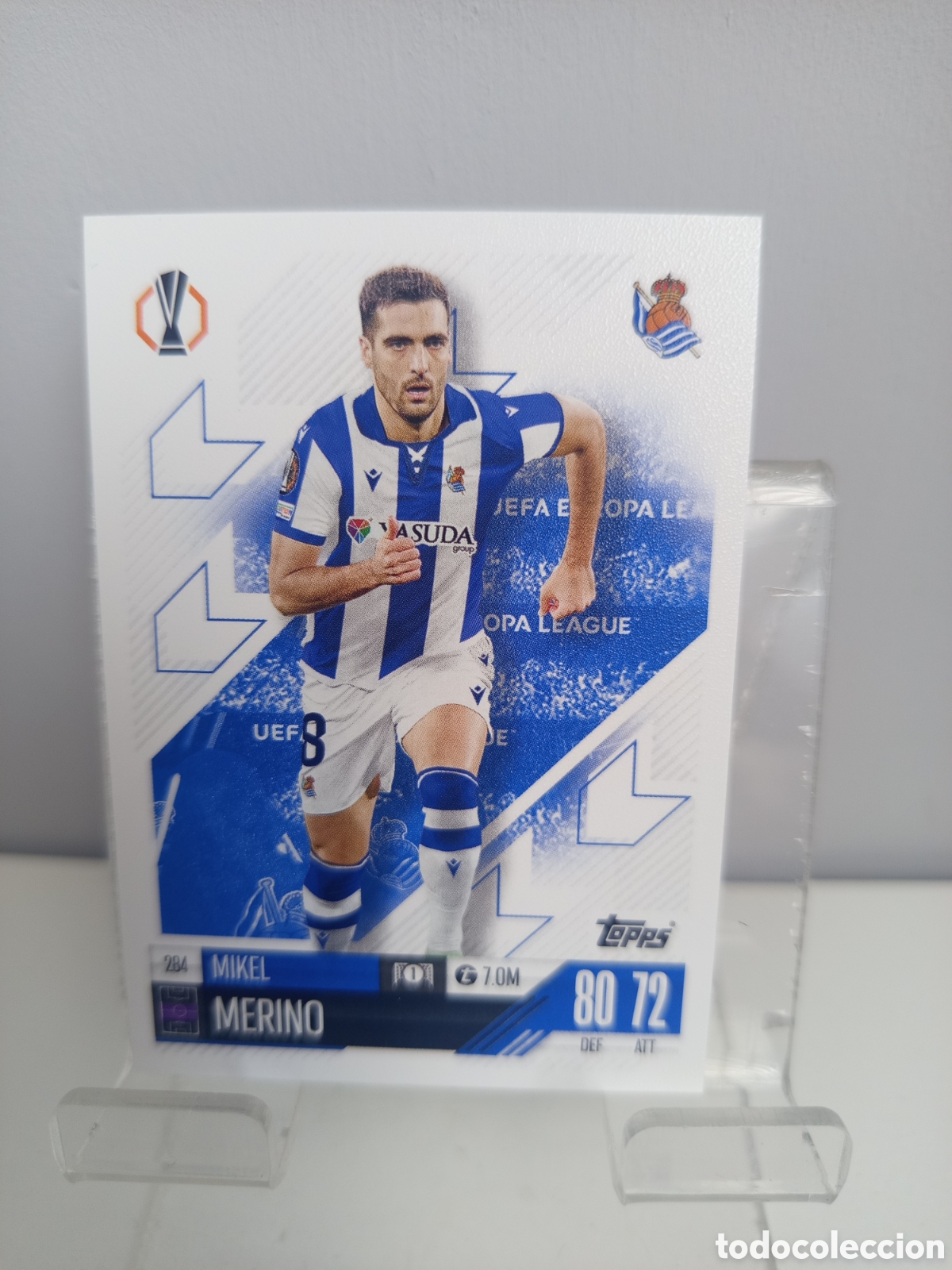 Football Stickers: ❇️ CROMO CARD ⚽ MIKEL MERINO REAL SOCIEDAD 284 2024 2025 24 25 MATCH ATTAX CHAMPIONS LEAGUE TOPPS ❇️