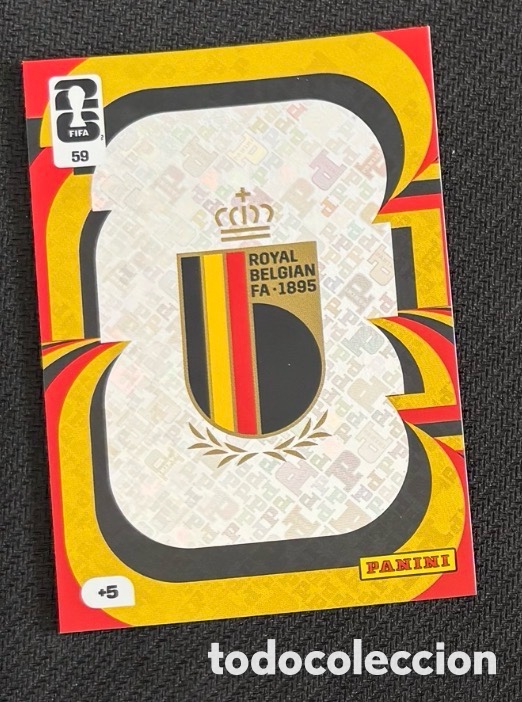 Cromos de f&uacute;tbol: 59 ESCUDO B&Eacute;LGICA FIFA WORLD CUP MUNDIAL 2026