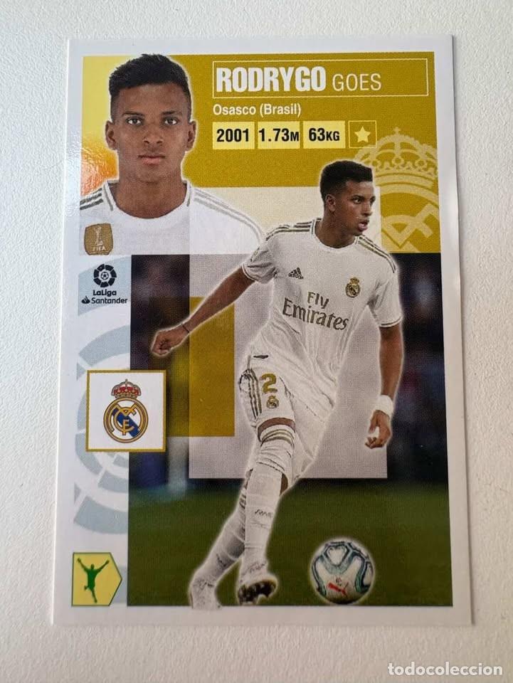 Cromos de f&uacute;tbol: Carta Rodrygo Real Madrid 17B Liga Este 2020-21